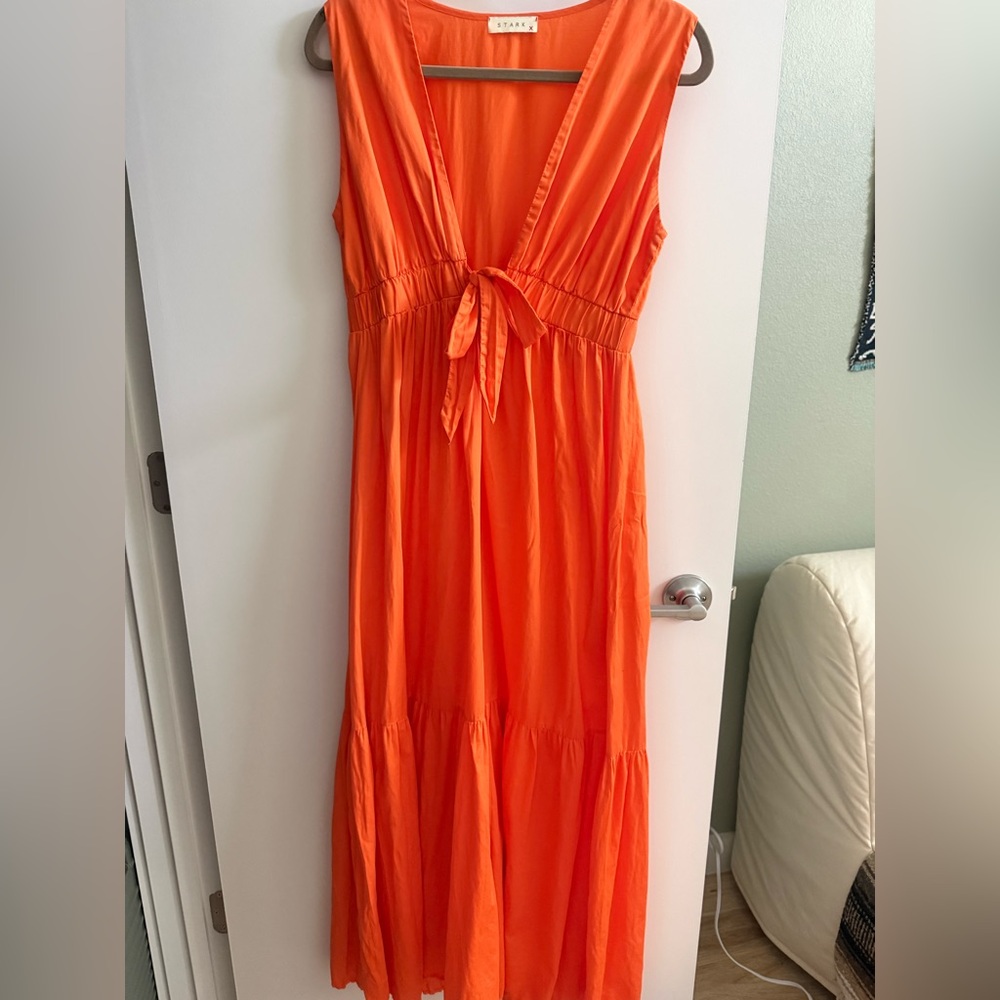 Stark X Orange Maxi Dress Small